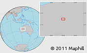 Gray Location Map of the area around 24° 32' 42" S, 123° 19' 29" E
