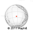 Outline Map of the Area around 24° 32' 42" S, 126° 34' 29" W, rectangular outline