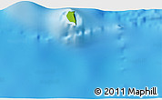 Physical 3D Map of the area around 24° 32' 42" S, 128° 16' 30" W