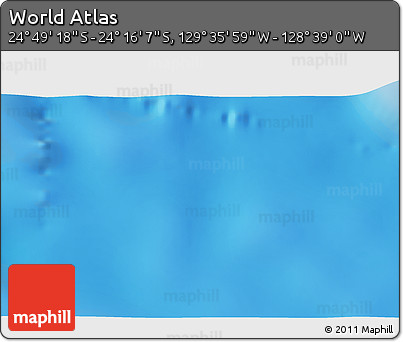 Physical 3D Map of the Area around 24° 32' 42" S, 129° 7' 30" W