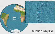 Satellite Location Map of the area around 24° 32' 42" S, 12° 40' 30" W