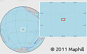 Gray Location Map of the area around 24° 32' 42" S, 130° 49' 29" W