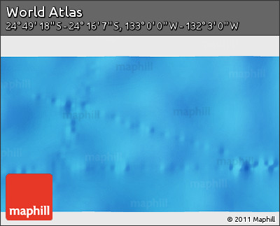 Physical 3D Map of the Area around 24° 32' 42" S, 132° 31' 30" W