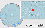 Gray Location Map of the area around 24° 32' 42" S, 145° 16' 30" W, hill shading