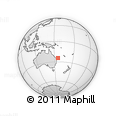 Outline Map of the Area around 24° 32' 42" S, 155° 37' 30" E, rectangular outline