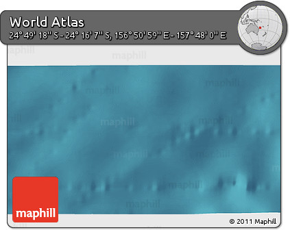 Satellite 3D Map of the Area around 24° 32' 42" S, 157° 19' 29" E