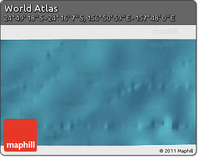 Satellite 3D Map of the Area around 24° 32' 42" S, 157° 19' 29" E