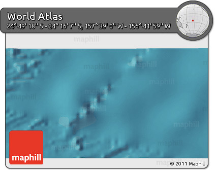 Satellite 3D Map of the Area around 24° 32' 42" S, 157° 10' 30" W