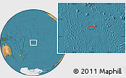 Satellite Location Map of the area around 24° 32' 42" S, 157° 10' 30" W
