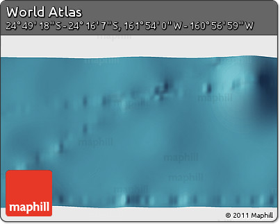 Satellite 3D Map of the Area around 24° 32' 42" S, 161° 25' 30" W