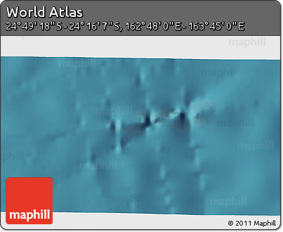 Satellite 3D Map of the Area around 24° 32' 42" S, 163° 16' 30" E