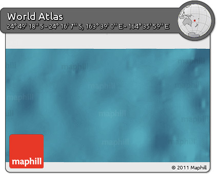 Satellite 3D Map of the Area around 24° 32' 42" S, 164° 7' 30" E