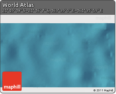 Satellite 3D Map of the Area around 24° 32' 42" S, 164° 7' 30" E