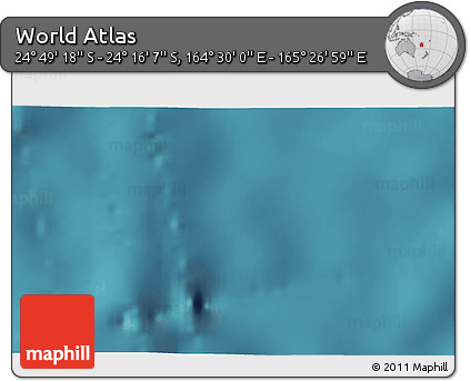 Satellite 3D Map of the Area around 24° 32' 42" S, 164° 58' 29" E