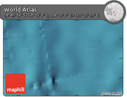 Satellite Map of the Area around 24° 32' 42" S, 164° 58' 29" E