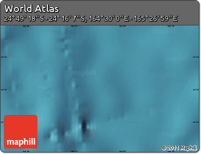 Satellite Map of the Area around 24° 32' 42" S, 164° 58' 29" E