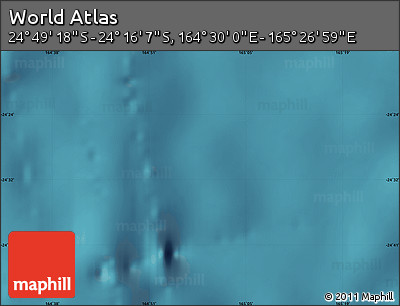 Satellite Map of the Area around 24° 32' 42" S, 164° 58' 29" E