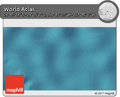 Satellite 3D Map of the Area around 24° 32' 42" S, 168° 13' 29" W