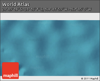 Satellite 3D Map of the Area around 24° 32' 42" S, 168° 13' 29" W