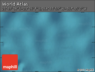 Satellite Map of the Area around 24° 32' 42" S, 168° 13' 29" W