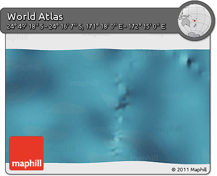 Satellite 3D Map of the Area around 24° 32' 42" S, 171° 46' 30" E
