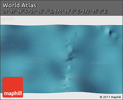 Satellite 3D Map of the Area around 24° 32' 42" S, 171° 46' 30" E