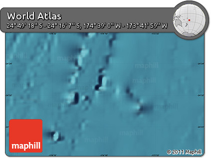 Satellite Map of the Area around 24° 32' 42" S, 174° 10' 30" W