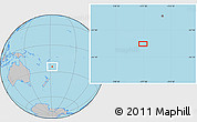 Gray Location Map of the area around 24° 32' 42" S, 177° 34' 29" W