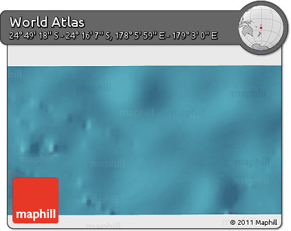 Satellite 3D Map of the Area around 24° 32' 42" S, 178° 34' 29" E