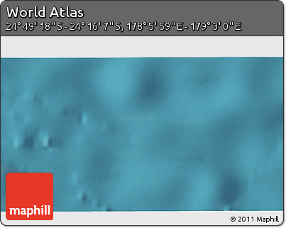 Satellite 3D Map of the Area around 24° 32' 42" S, 178° 34' 29" E
