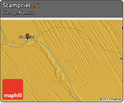 Physical 3D Map of Stampriet