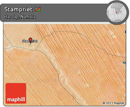 Satellite 3D Map of Stampriet