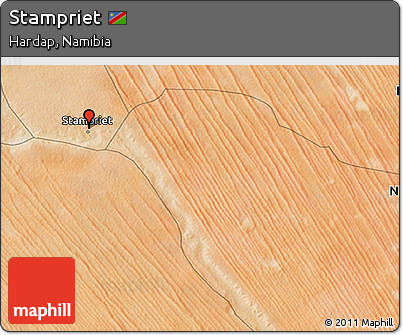 Satellite 3D Map of Stampriet