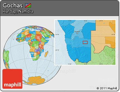 Political Location Map of Gochas