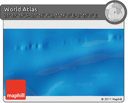 Physical 3D Map of the Area around 24° 32' 42" S, 1° 46' 29" E
