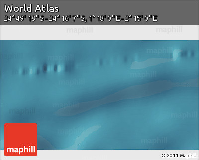 Satellite 3D Map of the Area around 24° 32' 42" S, 1° 46' 29" E