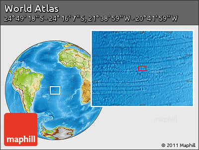 Physical Location Map of the Area around 24°&nbsp;32'&nbsp;42"&nbsp;S,&nbsp;21°&nbsp;10'&nbsp;29"&nbsp;W