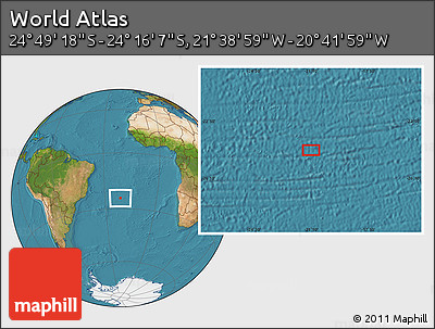 Satellite Location Map of the Area around 24°&nbsp;32'&nbsp;42"&nbsp;S,&nbsp;21°&nbsp;10'&nbsp;29"&nbsp;W