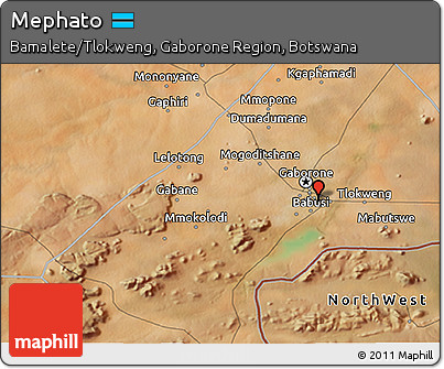 Satellite 3D Map of Mephato
