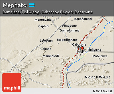 Shaded Relief 3D Map of Mephato