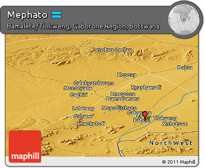 Physical Panoramic Map of Mephato