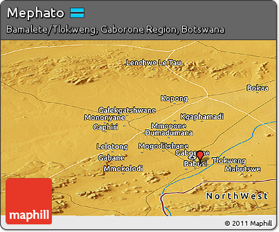Physical Panoramic Map of Mephato