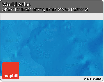 Political 3D Map of the Area around 24° 32' 42" S, 32° 13' 30" W