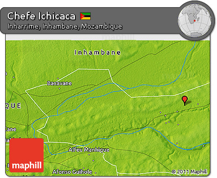 Physical 3D Map of Chefe Ichicaca