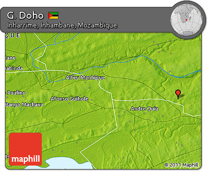 Physical 3D Map of G. Doho