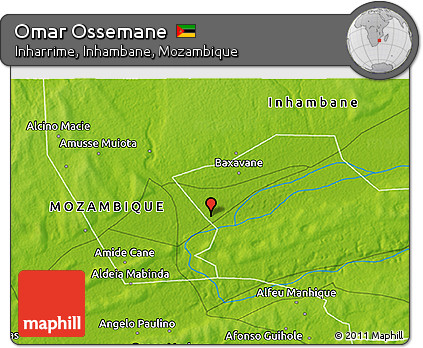 Physical 3D Map of Omar Ossemane