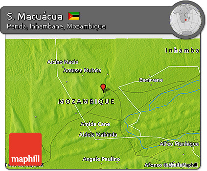 Physical 3D Map of S. Macuácua