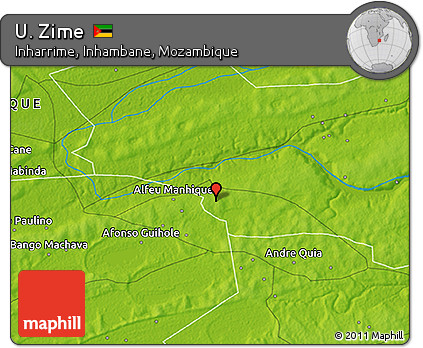 Physical 3D Map of U. Zime