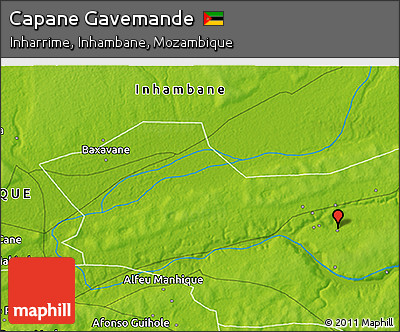 Physical 3D Map of Capane Gavemande