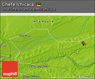 Physical 3D Map of Chefe Ichicaca
